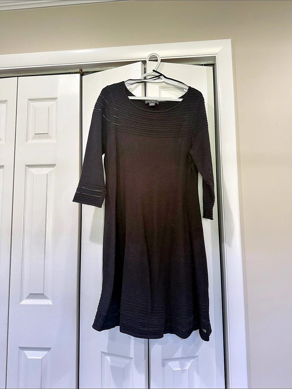 Jessica Howard Long Sleeve Black Maxi Dress